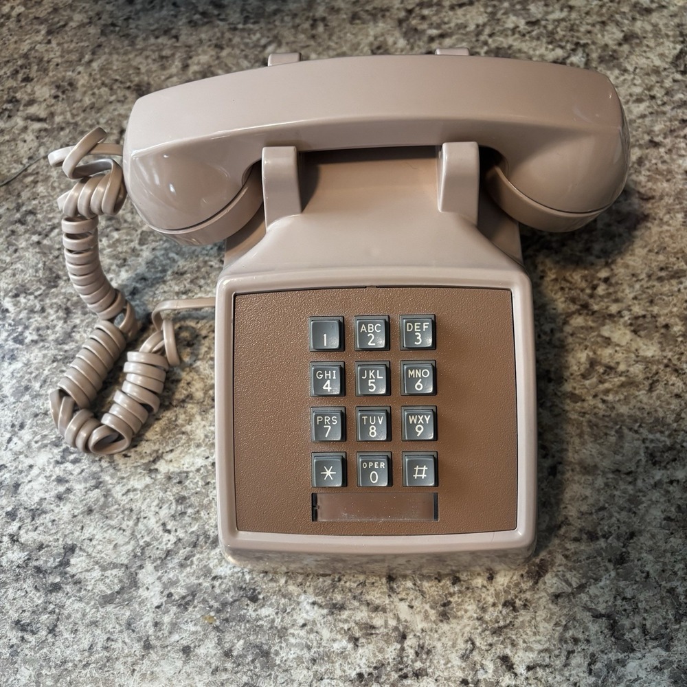 Western Electric Touch Tone Telephone Beige/pinkish Prop Untested